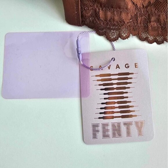 Savage X Fenty, Women's Curvy Microfiber & Lace Balconette-Brown. Size:40DD. NWT - Picture 8 of 16